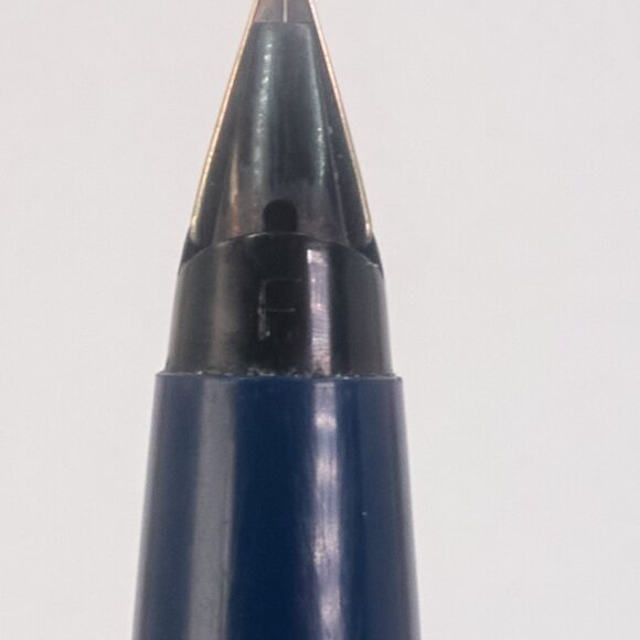 Parker 45 Fountain Pen / USA Made / Blue Barrel & Steel Cap / 1980 Engraved - Picture 12 of 16
